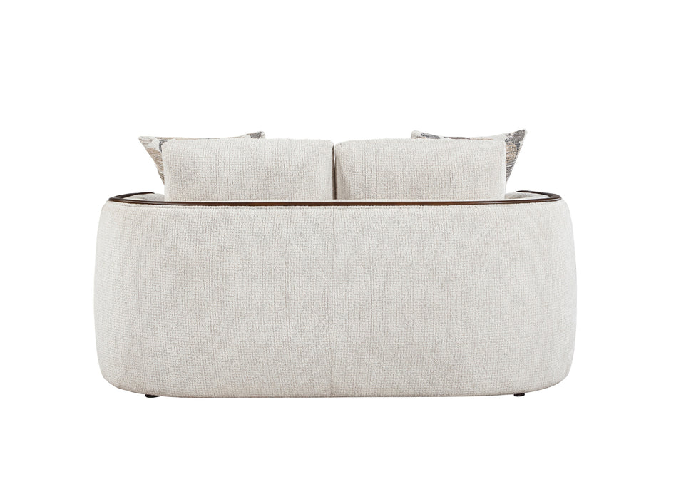 Homelegance - Loom 2 Piece Sofa Set in Beige - 9177WABEG*2 - GreatFurnitureDeal