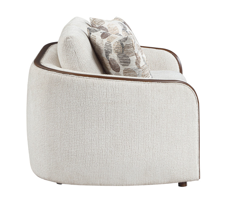 Homelegance - Loom 2 Piece Sofa Set in Beige - 9177WABEG*2 - GreatFurnitureDeal