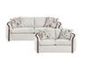 Homelegance - Loom 2 Piece Sofa Set in Beige - 9177WABEG*2 - GreatFurnitureDeal