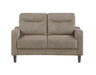 Homelegance - Linden 3 Piece Living Room Set in Brown - 9180BRW*3 - GreatFurnitureDeal