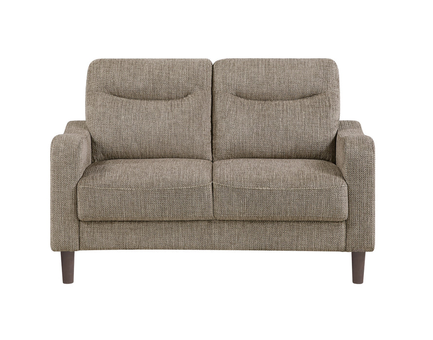 Homelegance - Linden Loveseat in Brown - 9180BRW-2 - GreatFurnitureDeal
