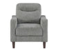 Homelegance - Linden 3 Piece Living Room Set in Gray - 9180GRY*3 - GreatFurnitureDeal