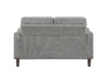 Homelegance - Linden 3 Piece Living Room Set in Gray - 9180GRY*3 - GreatFurnitureDeal
