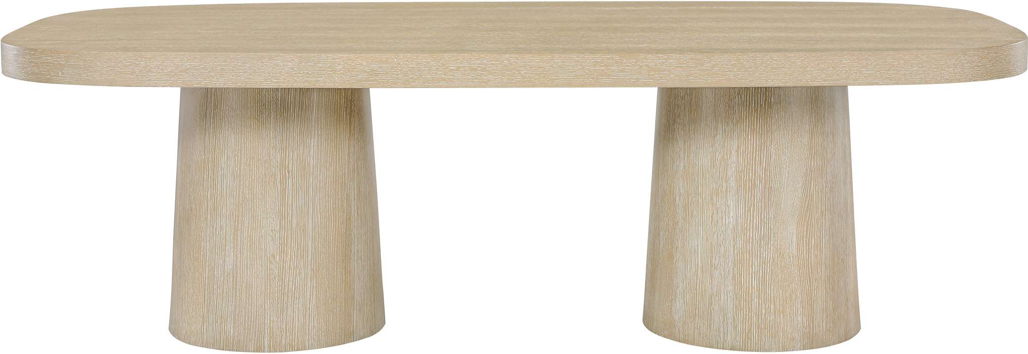 Meridian Furniture - Woodhaven 95.5" Natural Solid Wood And Oak Veneer Dining Table (3 Boxes) - 918Natural-T - GreatFurnitureDeal