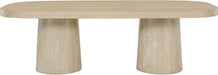Meridian Furniture - Woodhaven 95.5" Natural Solid Wood And Oak Veneer Dining Table (3 Boxes) - 918Natural-T - GreatFurnitureDeal