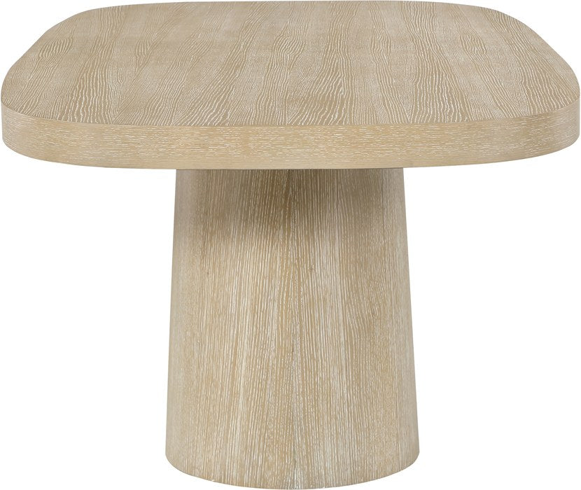 Meridian Furniture - Woodhaven 95.5" Natural Solid Wood And Oak Veneer Dining Table (3 Boxes) - 918Natural-T - GreatFurnitureDeal