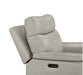 Homelegance - Celestia 3 Piece Power Double Reclining Living Room Set with Headrest in Light Gray - 9199TPE*3PWH - GreatFurnitureDeal