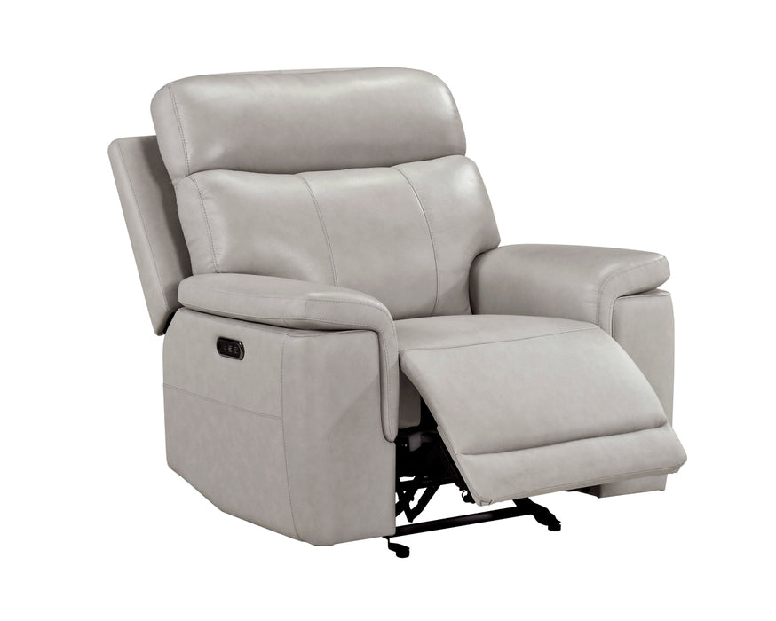 Homelegance - Celestia 3 Piece Power Double Reclining Living Room Set with Headrest in Light Gray - 9199TPE*3PWH - GreatFurnitureDeal