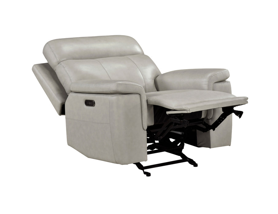 Homelegance - Celestia Power Glider Reclining Chair with Power Headrest in Light Grey - 9199TPE-1PWH - GreatFurnitureDeal