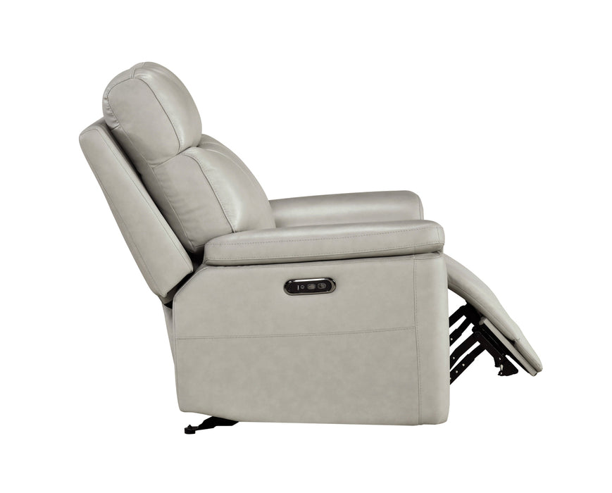 Homelegance - Celestia 3 Piece Power Double Reclining Living Room Set with Headrest in Light Gray - 9199TPE*3PWH - GreatFurnitureDeal