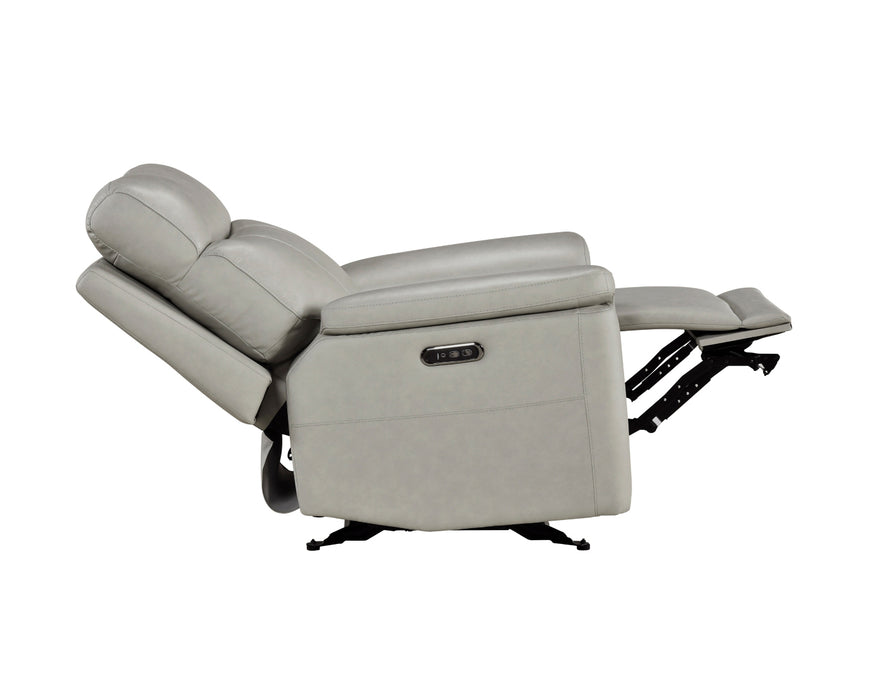 Homelegance - Celestia Power Glider Reclining Chair with Power Headrest in Light Grey - 9199TPE-1PWH - GreatFurnitureDeal