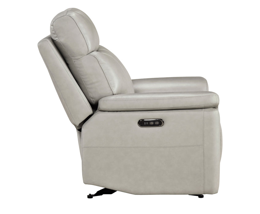 Homelegance - Celestia 3 Piece Power Double Reclining Living Room Set with Headrest in Light Gray - 9199TPE*3PWH - GreatFurnitureDeal