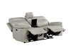Homelegance - Celestia 3 Piece Power Double Reclining Living Room Set with Headrest in Light Gray - 9199TPE*3PWH - GreatFurnitureDeal