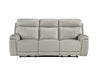 Homelegance - Celestia Power Double Reclining Sofa with Power Headrest in Light Gray - 9199TPE-3PWH - GreatFurnitureDeal