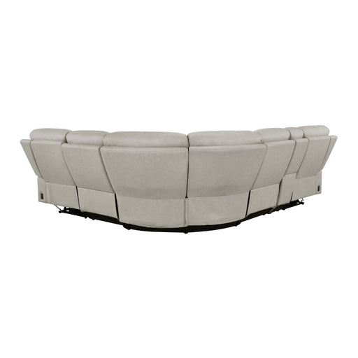 Homelegance - Celestia 6-Piece Modular Power Reclining Sectional with Power Headrests in Taupe - 9199TPE*6LRRRPWH - GreatFurnitureDeal