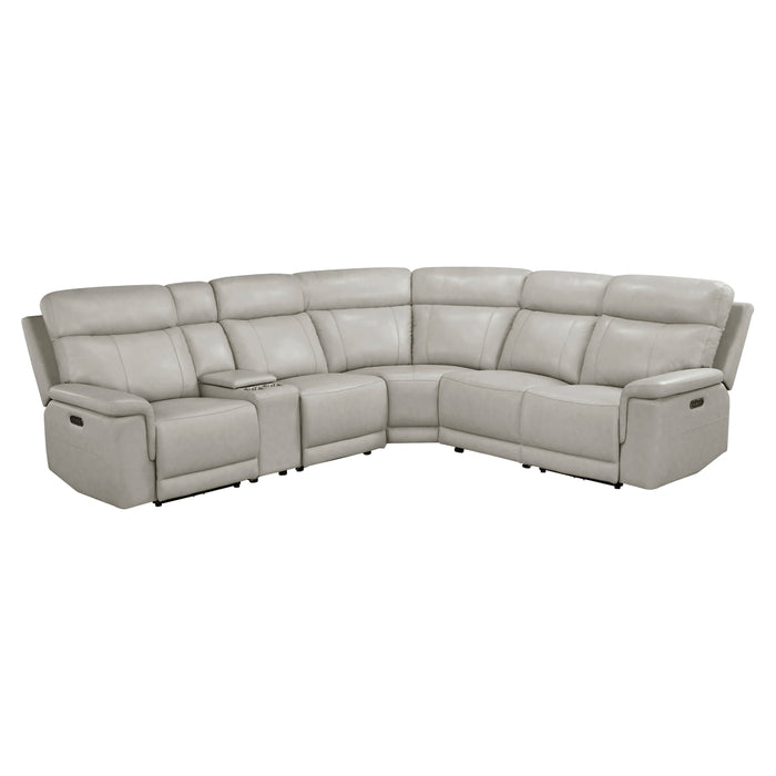 Homelegance - Celestia 6-Piece Modular Power Reclining Sectional with Power Headrests in Taupe - 9199TPE*6LRRRPWH - GreatFurnitureDeal