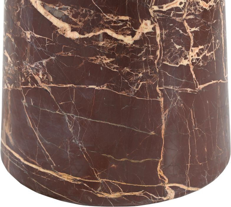 Meridian Furniture - Fontelina 30" Cherry Genuine Marble Bistro Dining Table - 919Cherry-DT30 - GreatFurnitureDeal