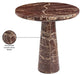 Meridian Furniture - Fontelina 30" Cherry Genuine Marble Bistro Dining Table - 919Cherry-DT30 - GreatFurnitureDeal