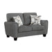Homelegance - Lemond 2 Piece Living Room Set in Dark Gray - 9214NGH*2 - GreatFurnitureDeal
