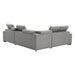 Homelegance - Farrah 3 Piece Sectional with Adjustable Headrests in Light Gray - 9219GY*SC - GreatFurnitureDeal