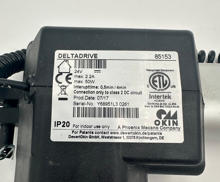 Pride Power Lift Recliner Replacement Motor - OKIN Delta Drive 85153 - GreatFurnitureDeal