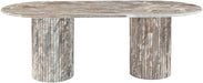 Meridian Furniture - Messina 87" Brown Genuine Marble Dining Table (3 Boxes) - 925Brown-DT - GreatFurnitureDeal