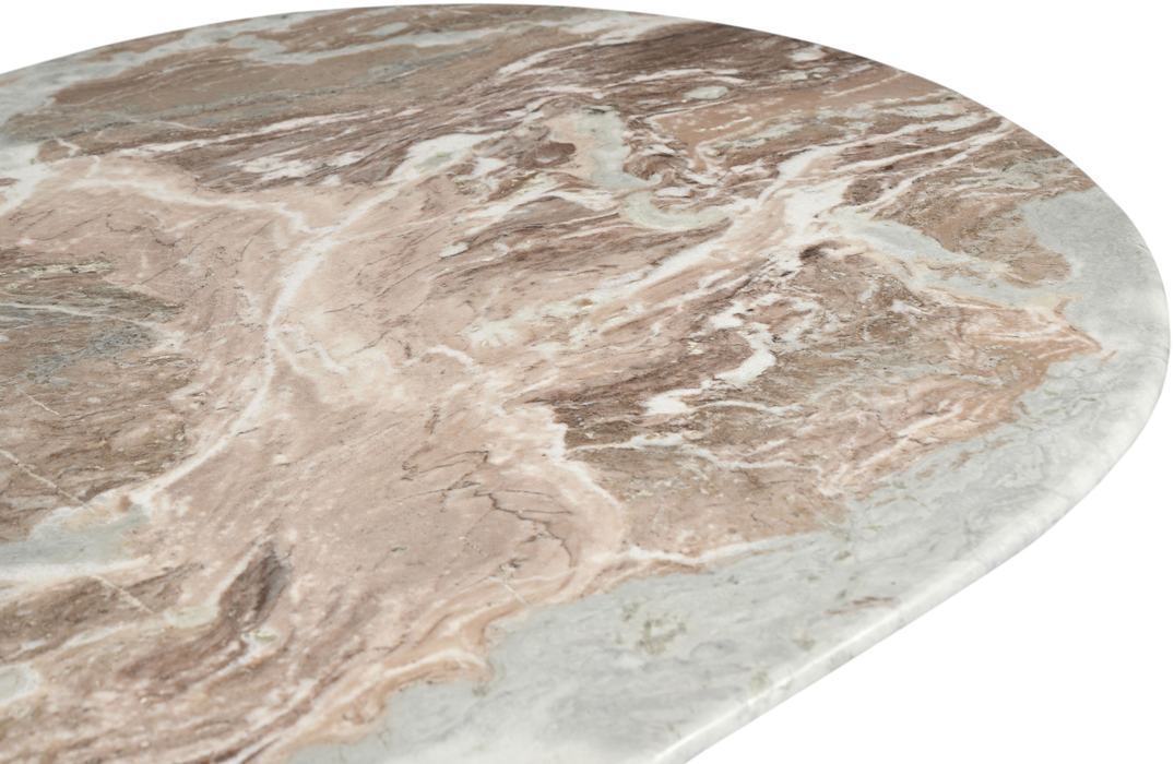 Meridian Furniture - Messina 87" Brown Genuine Marble Dining Table (3 Boxes) - 925Brown-DT - GreatFurnitureDeal