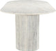 Meridian Furniture - Messina 87" White Genuine Marble Dining Table (3 Boxes) - 925White-DT - GreatFurnitureDeal