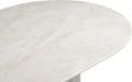 Meridian Furniture - Messina 87" White Genuine Marble Dining Table (3 Boxes) - 925White-DT - GreatFurnitureDeal