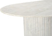 Meridian Furniture - Messina 87" White Genuine Marble Dining Table (3 Boxes) - 925White-DT - GreatFurnitureDeal