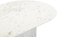 Meridian Furniture - Messina 87" White Genuine Marble Dining Table (3 Boxes) - 925White-DT - GreatFurnitureDeal