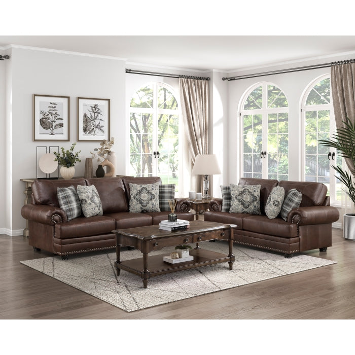 Homelegance - Franklin Sofa in Dark Brown - 9260DB-3 - GreatFurnitureDeal