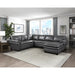 Homelegance - Exton 4 Piece Sectional with Right Chaise in Gray - 9267GY*42LRC - GreatFurnitureDeal