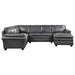 Homelegance - Exton 4 Piece Sectional with Right Chaise in Gray - 9267GY*42LRC - GreatFurnitureDeal