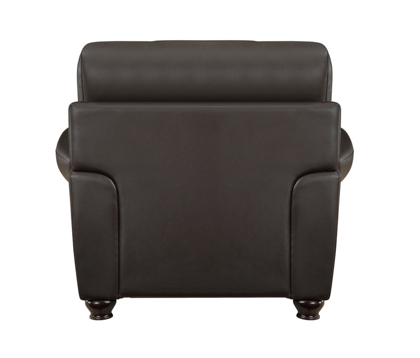 Homelegance - Foxborough 3 Piece Living Room Set in Dark Brown - 9269DB*3