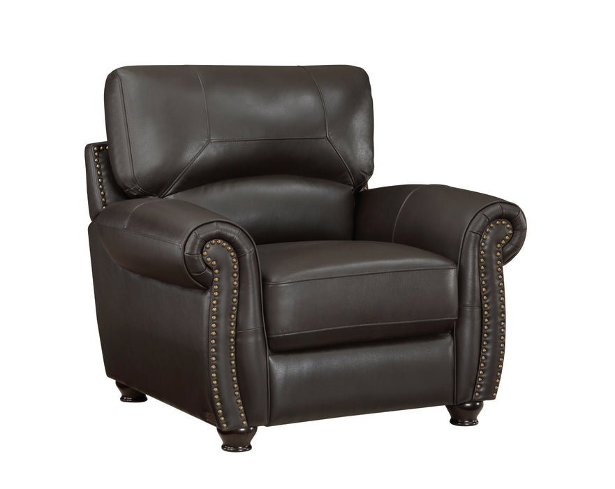 Homelegance - Foxborough 3 Piece Living Room Set in Dark Brown - 9269DB*3