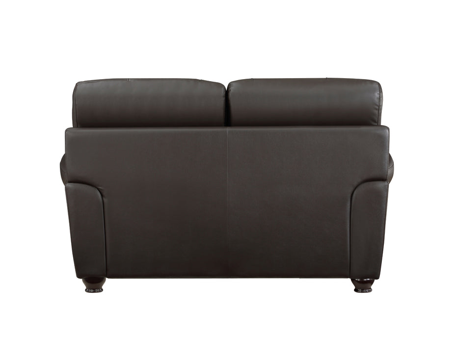 Homelegance - Foxborough Loveseat in Dark brown - 9269DB-2