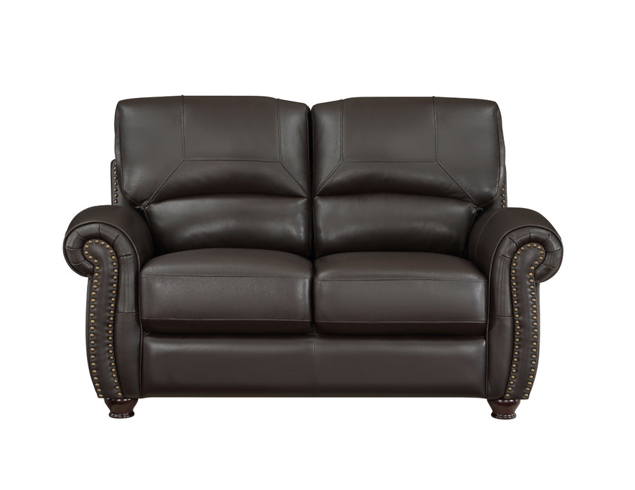 Homelegance - Foxborough 3 Piece Living Room Set in Dark Brown - 9269DB*3