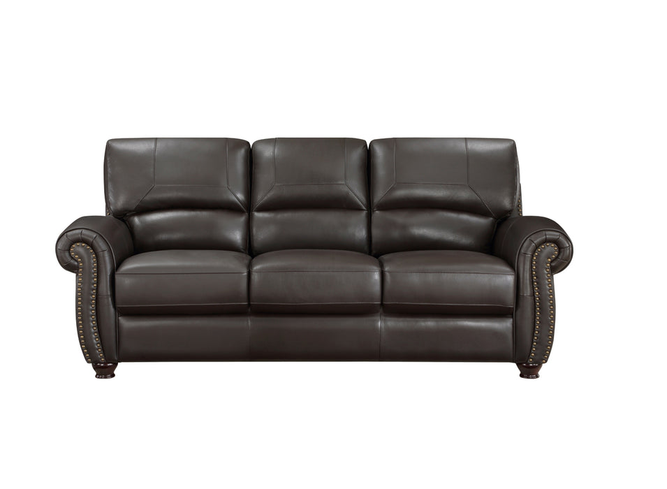 Homelegance - Foxborough 3 Piece Living Room Set in Dark Brown - 9269DB*3