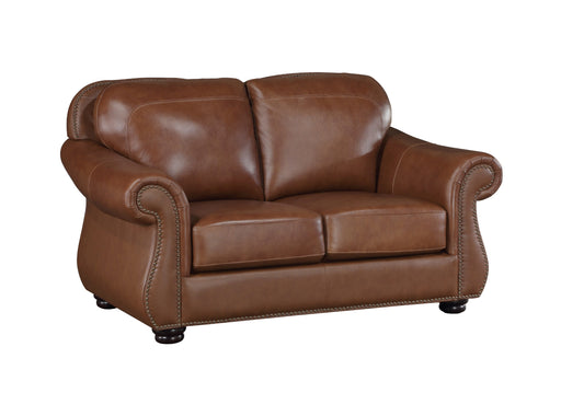 Homelegance - Attleboro Loveseat in Camel Brown - 9270BR-2 - GreatFurnitureDeal