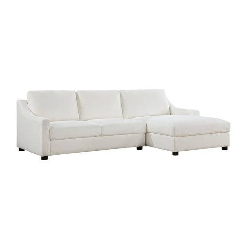 Homelegance - Zayden 2 Piece Sectional with Right Chaise in Ivory - 9277VR*22LRC - GreatFurnitureDeal
