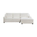 Homelegance - Zayden 2 Piece Sectional with Right Chaise in Ivory - 9277VR*22LRC - GreatFurnitureDeal