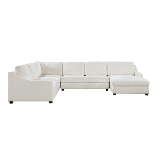 Homelegance - Zayden 4 Piece Sectional with Right Chaise in Ivory - 9277VR*42LRC - GreatFurnitureDeal