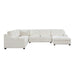 Homelegance - Zayden 4 Piece Sectional with Right Chaise in Ivory - 9277VR*42LRC - GreatFurnitureDeal