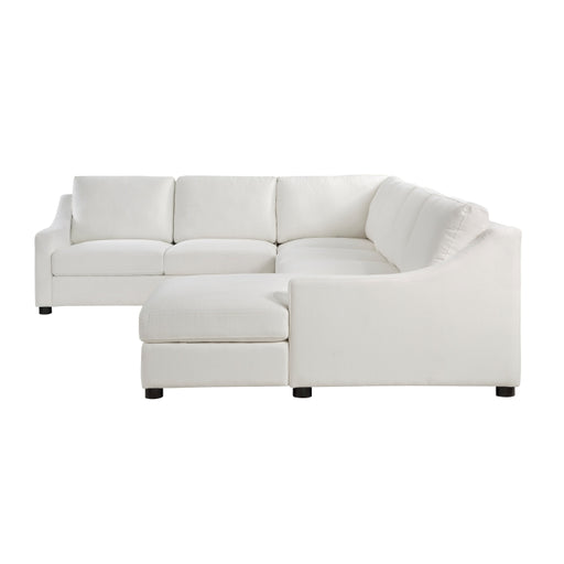 Homelegance - Zayden 4 Piece Sectional with Right Chaise in Ivory - 9277VR*42LRC - GreatFurnitureDeal