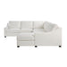 Homelegance - Zayden 4 Piece Sectional with Right Chaise in Ivory - 9277VR*42LRC - GreatFurnitureDeal