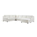 Homelegance - Zayden 4 Piece Sectional with Right Chaise in Ivory - 9277VR*42LRC - GreatFurnitureDeal