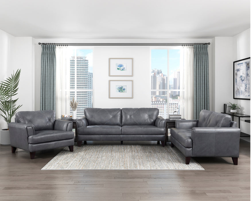 Homelegance - Thierry 3 Piece Living Room Set in Burnish Gray - 9279BGY*3