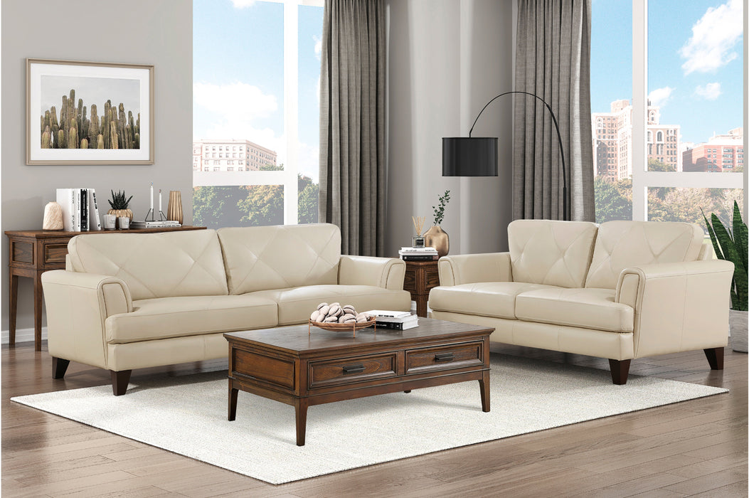 Homelegance - Thierry Loveseat in Cream - 9279CRM-2
