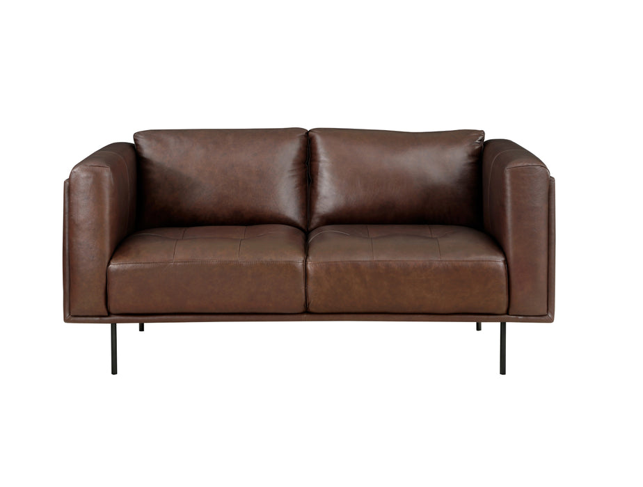Homelegance - Soren Loveseat in Brown - 9280BR-2